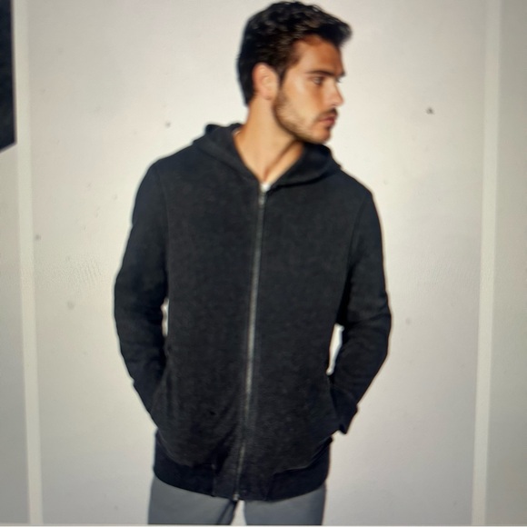 Lululemon Cross Cut Hoodie Heathered Black - Picture 2 of 12